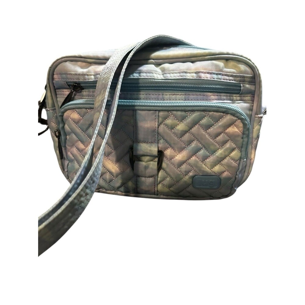 Lug Carousel RFID Convertible Crossbody Secure Travel Purse 9x7 Mystic Sea Glass